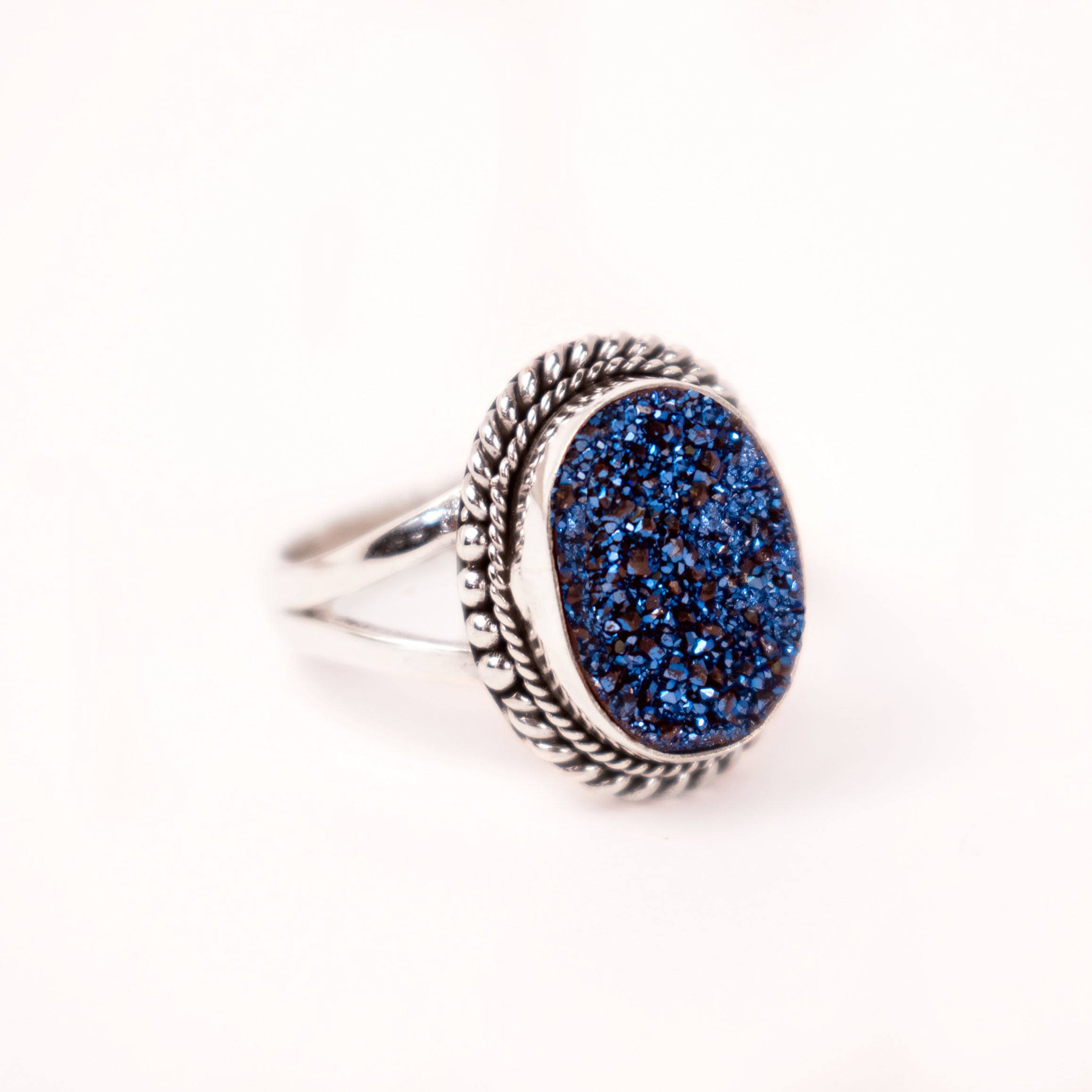 Store Blue druzzy Ring