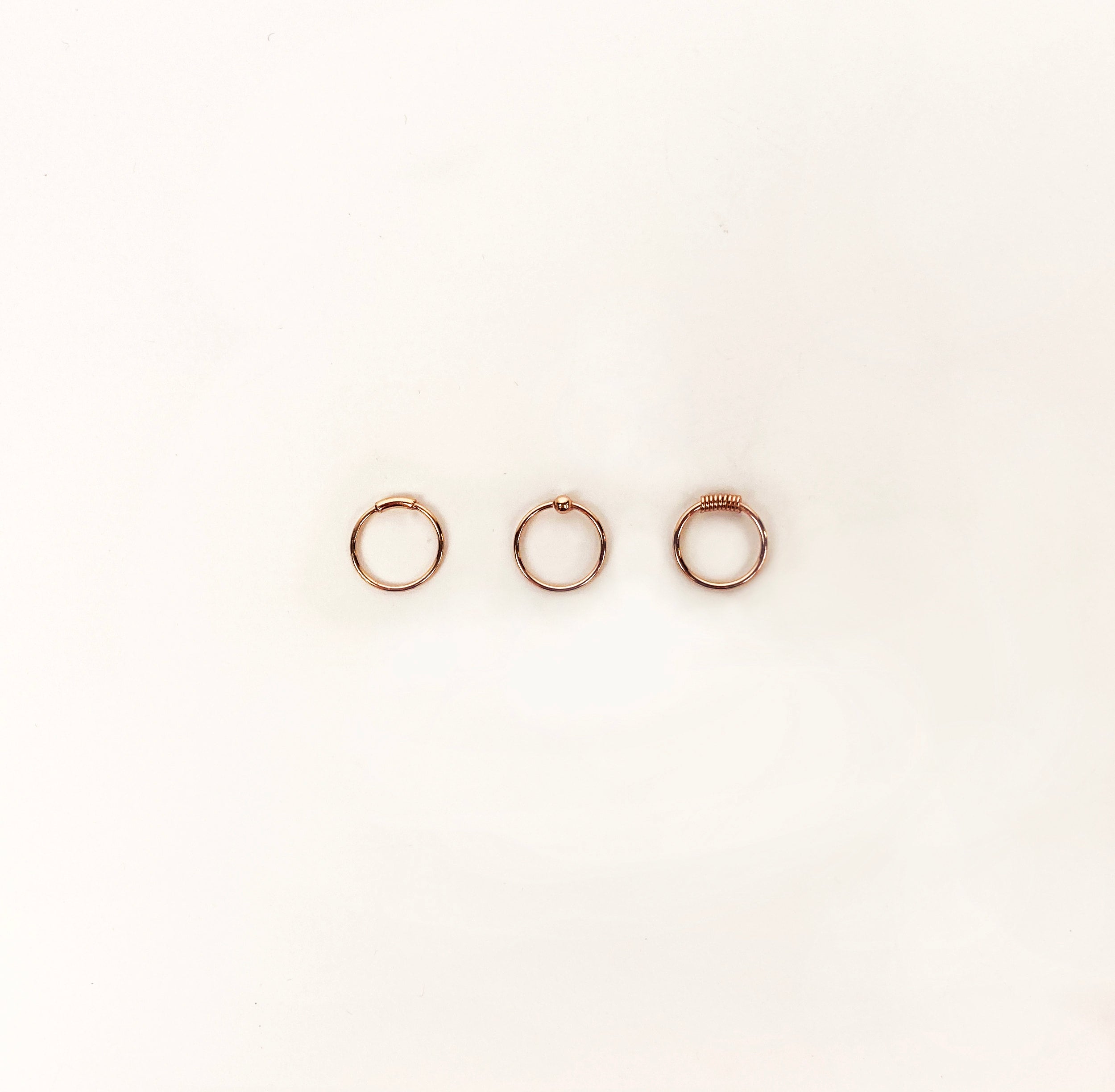 Buy 22K Rose Gold CZ Stone Nose Ring Dainty Nose Studs Online in India -  Etsy